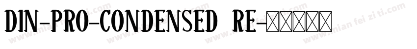 DIN-PRO-CONDENSED RE字体转换